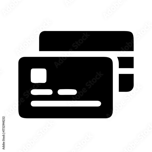 Secure digital payment icons, modern credit card symbols representing financial transactions and online commerce