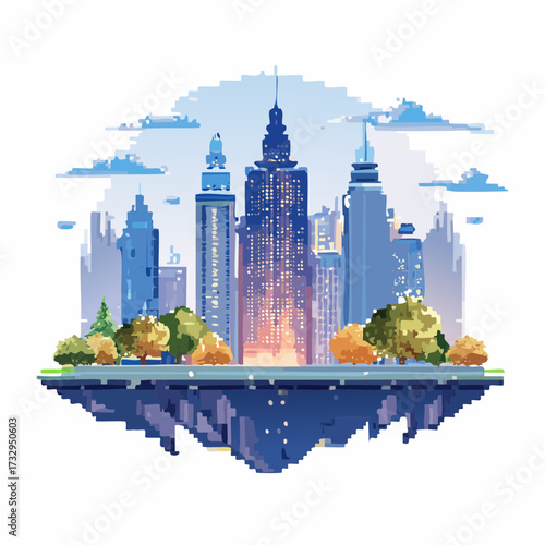 panorama of the city of moscow russia