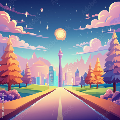 night city landscape