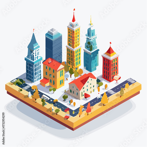 vector illustration of city