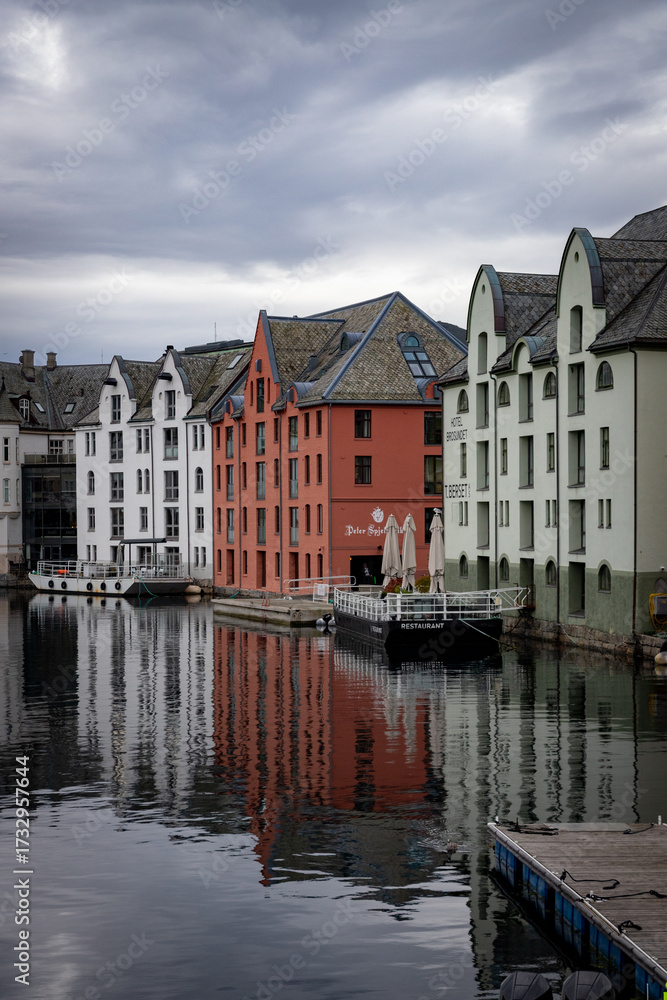 Fototapeta premium Architecture in Alesund, Norway