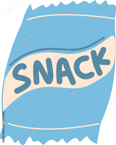 Wrapped snacks bag package