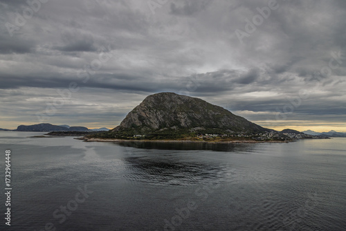 Sunrise/sunset over the Norwegian sea, close to Alesund
