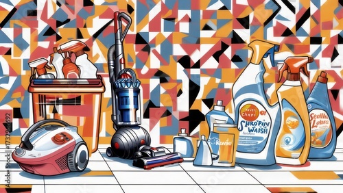 Keep your home spotless and sparkling with these vibrant cleaning supplies and vacuum cleaners for a fresh, modern and clean space