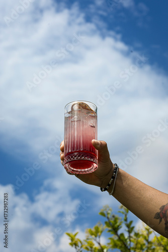 cocktail sfondo cielo 