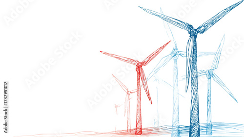 Eco-Friendly Wind Turbine Generator Set - Renewable Energy Concept