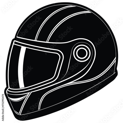 race car helmet with visor  isolated on white back (1).eps