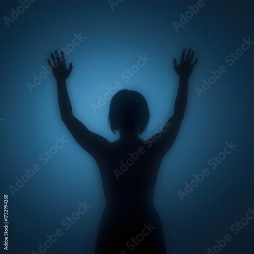 silhouette of a girl