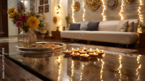 Diwali celebration ideas: home decor with diyas, flowers and sweets for festive season