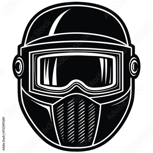   welding mask with tinted visor  isolated on whit (1).eps