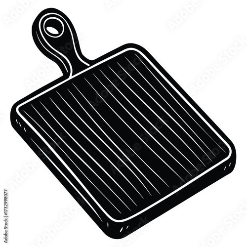 wooden chopping board  isolated on white backgroun.eps