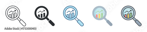 Analysis Icon Set Multiple Style Collection