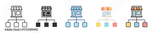 Market Segmentation Icon Set Multiple Style Collection