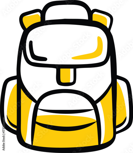 backpack travel vector illustration on white backg (1).eps