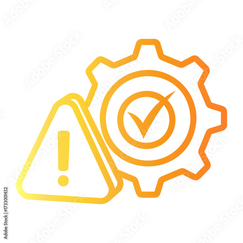 evaluation Line Gradient Icon