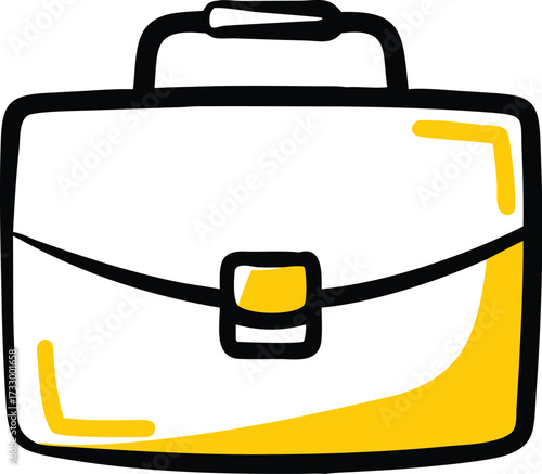 briefcase business icon vector isolated on white b.eps