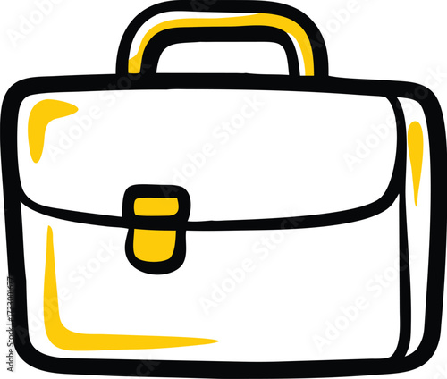 briefcase vector illustration on white background.eps