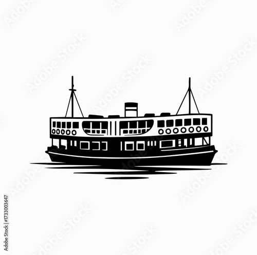 Star Ferry Silhouette – Iconic Hong Kong Harbour Boat