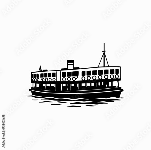 Star Ferry Silhouette – Iconic Hong Kong Harbour Boat
