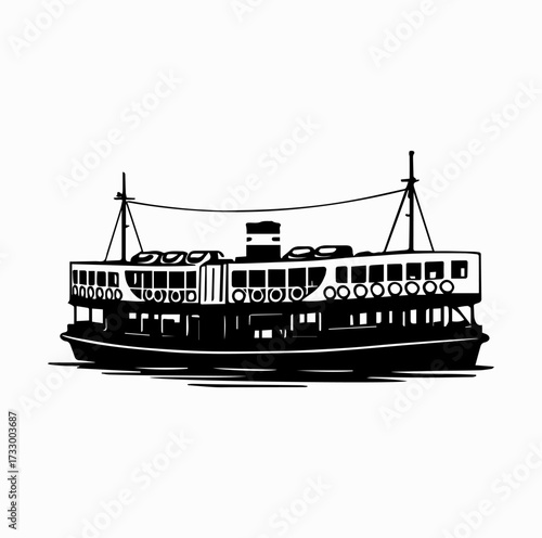 Star Ferry Silhouette – Iconic Hong Kong Harbour Boat