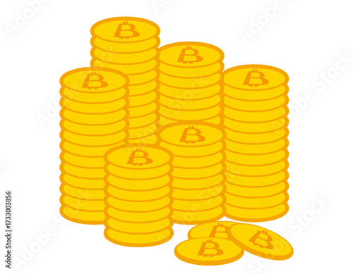 ビットコインのアイコン　仮想通貨