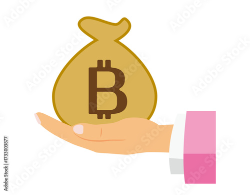 ビットコインのアイコン　仮想通貨