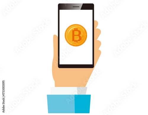 ビットコインのアイコン　仮想通貨