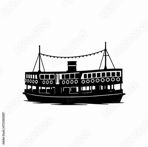 Star Ferry Silhouette – Iconic Hong Kong Harbour Boat