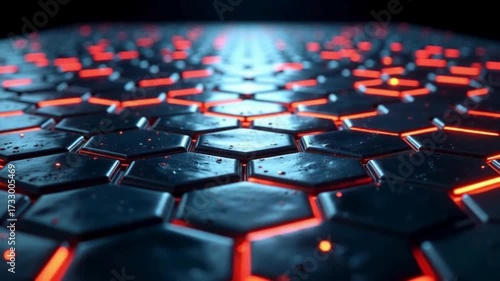 abstract background with red and white squares