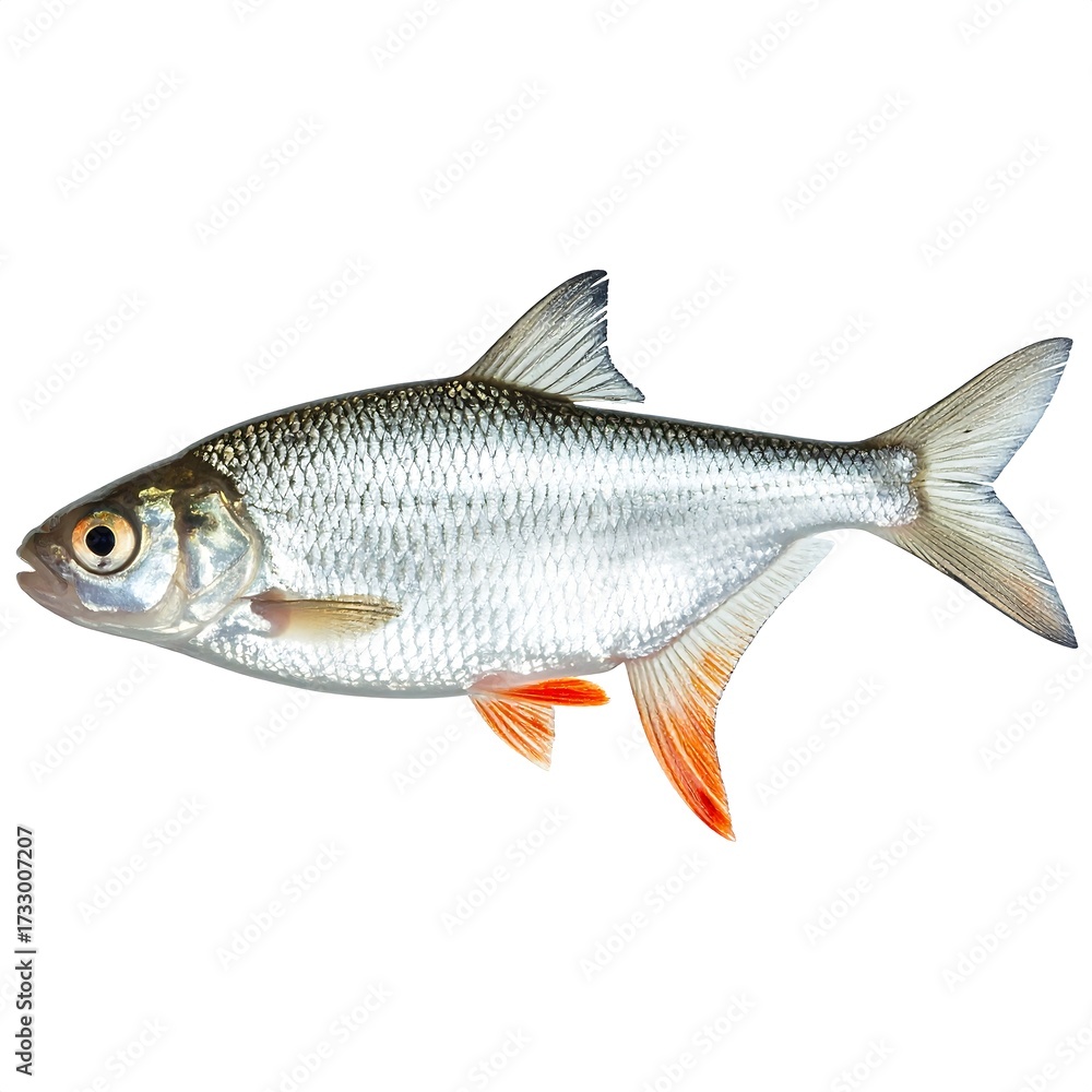 Fototapeta premium Side view of a small fish