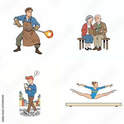 The Glassblower, The Golden Years, The GPS Navigation, The Graceful Gymnast