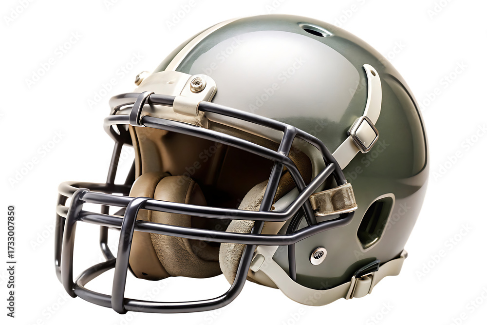Naklejka premium American Football Helmet cutout png isolated on a transparent background