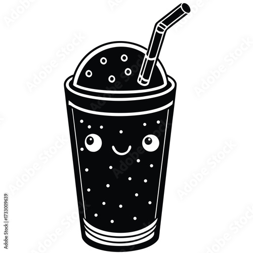 cute slushie drink cartoon vector illustration on  (1).eps