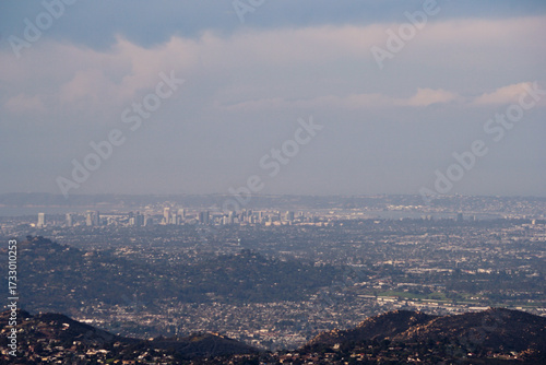 aerial view of the city