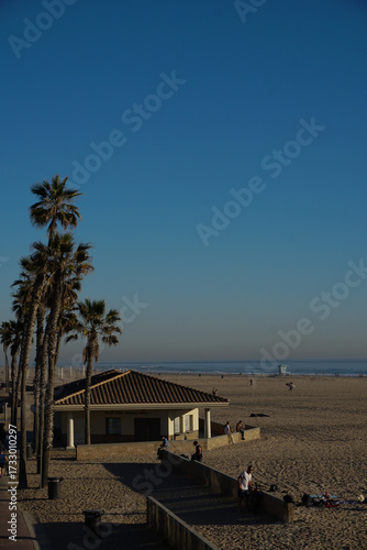 beach at dusk