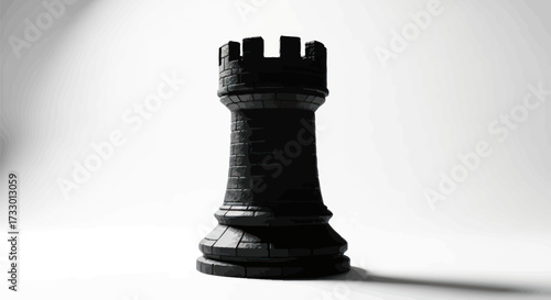 Towering strategic chess piece a symbol of defensive might and tactical thinking