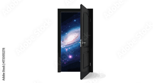 A portal to the cosmos a doorway to unexplored galaxies a realm of infinite possibilities awaits