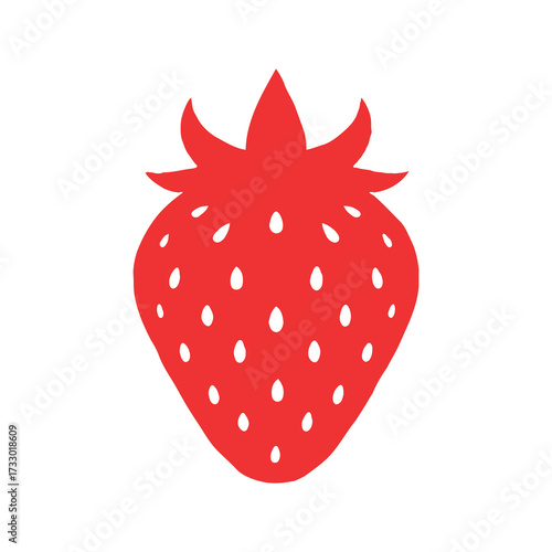 strawberry fruit food isolated berry red ripe fresh 