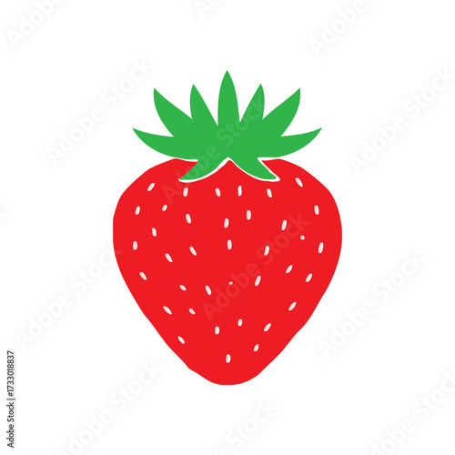 strawberry fruit food isolated berry red ripe fresh 