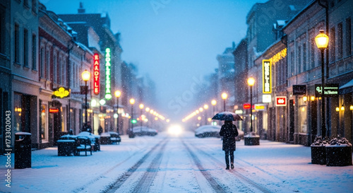 Main Street During Winter