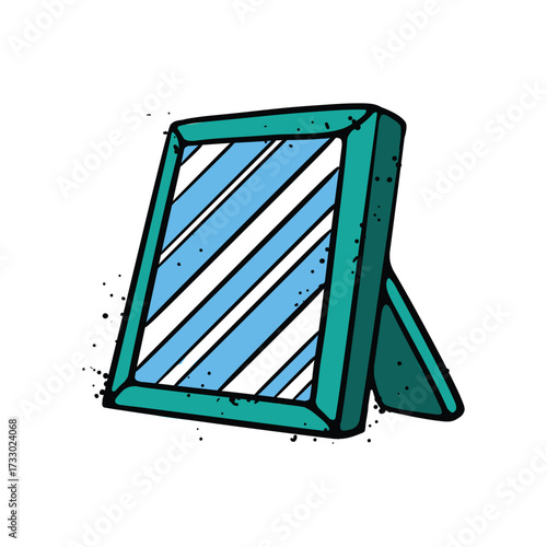Mirror Cartoon Vector Illustration