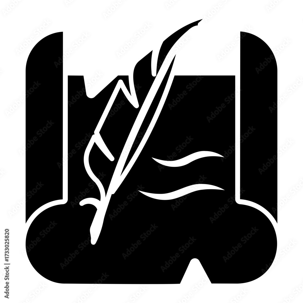 Fototapeta premium history Solid icon