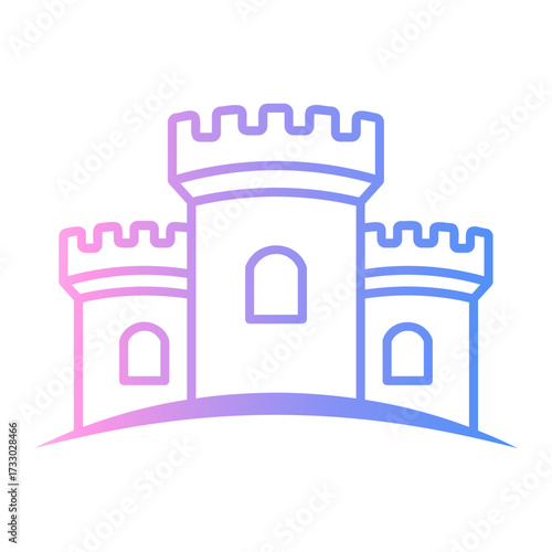 history Line Gradient Icon
