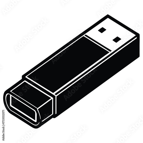 usb flash drive vector illustration on white backg (1).eps