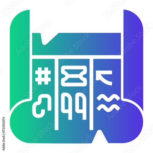 history Gradient icon