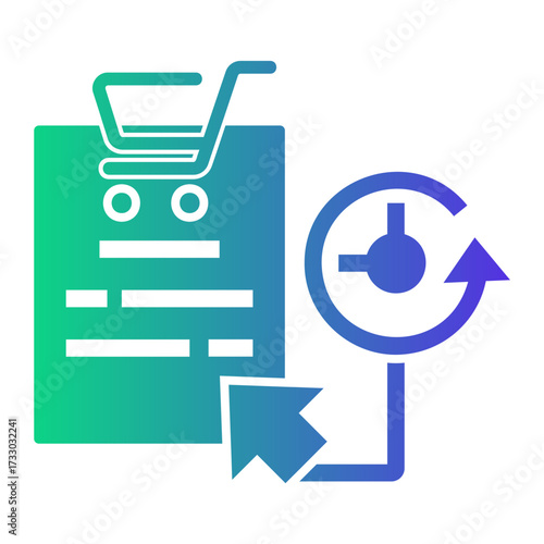 history Gradient icon