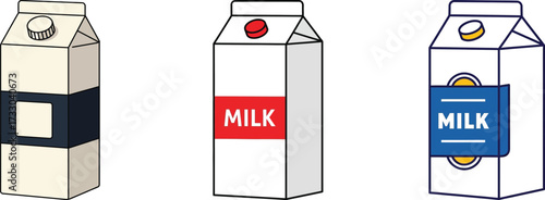 Milk Cartons A Variety of Packaging Design Concepts and Style