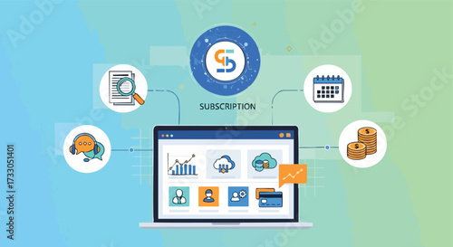 Digital Subscription Management Dashboard with Integrated Finance and Support Features