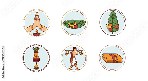 Indian Hindu cultural icons: prayer, offerings, rituals, and traditions