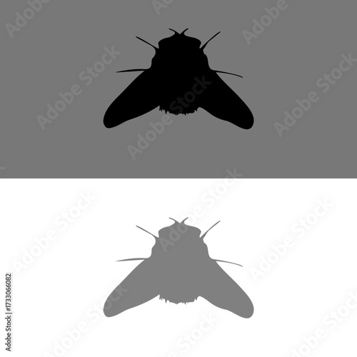  FLY INSECT SYMBOL ICON VECTOR